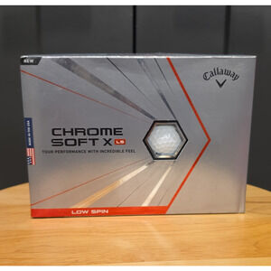 Callaway Chrome Soft X LS Golf Balls Tour Preferred 4-Piece White 12 Pack